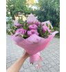 Букет розовых роз «Чудесная пора» 1