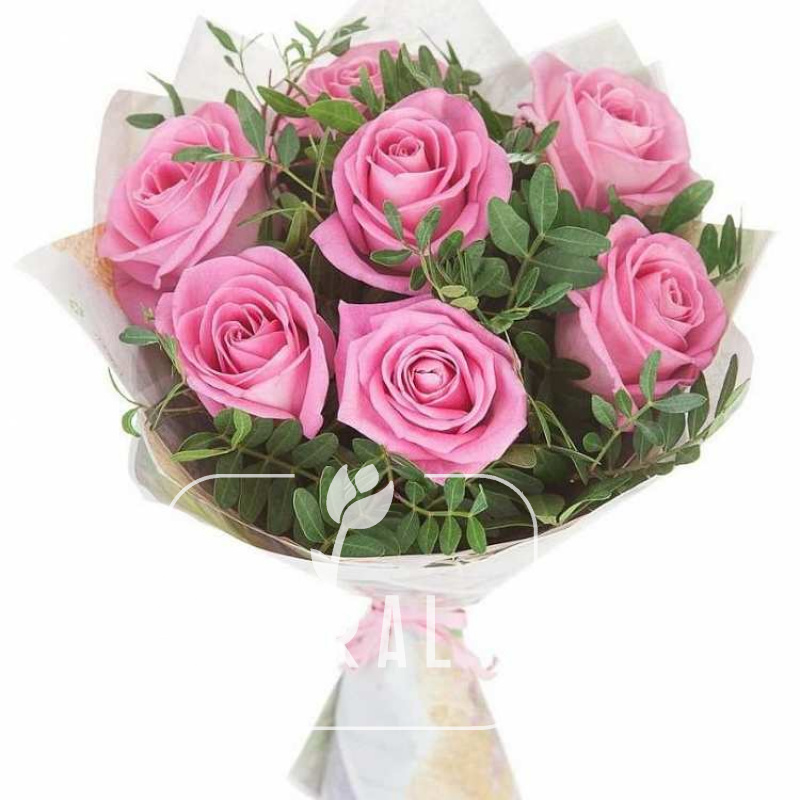 Букет розовых роз «Чудесная пора»