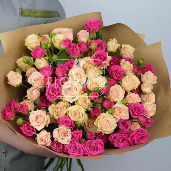 Букет розовых роз «Волшебный день»