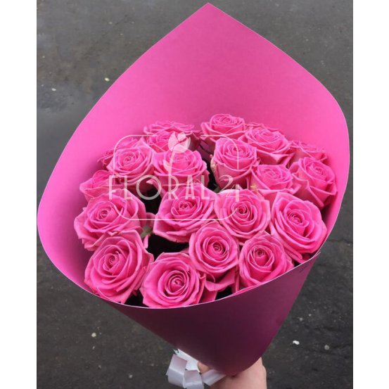 Букет розовых роз «Комплимент любимой»