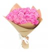 Букет розовых роз «Ревиваль в крафте»