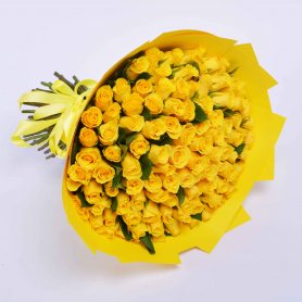101 желтая роза от интернет-магазина «Floral24» в Сочи